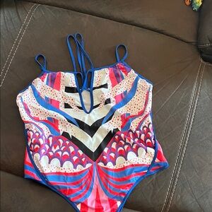 Colorful Strappy Swimsuit